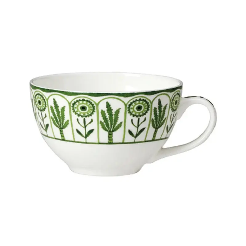 William Edwards Tea For One Cup 5 in x 2 1/2 in (9 oz) Sultans Garden Green - Set of 12 William Edwards Tea For One Cup 5 in x 2 1/2 in (9 oz) Sultans Garden Green - Set of 12