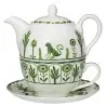 William Edwards Tea For One Set Sultans Garden Green - Set of 6