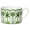 William Edwards Tea Cup Can 4 3/8 in x 2 1/2 in (9 oz) Sultans Garden Green - Set of 12
