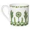 William Edwards Coffee Can 3 1/4 in x 2 1/4 in x 2 1/2 in (3 1/2 oz) Sultans Garden Green - Set of 12