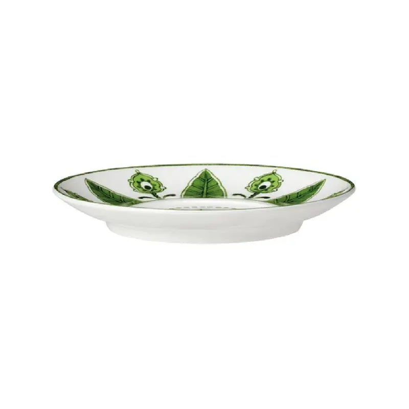 William Edwards Espresso Saucer Coupe 4 3/4 in (Fits And0112) Sultans Garden Green - Set of 12