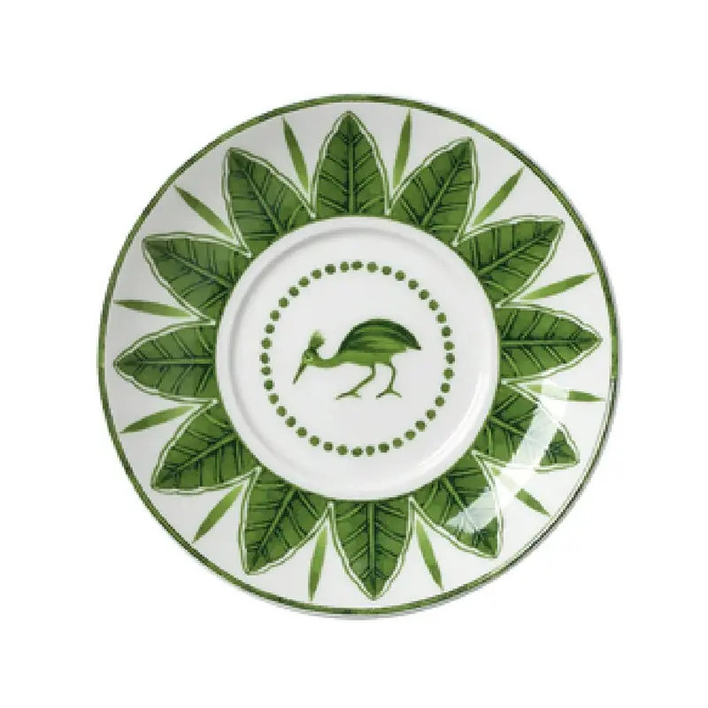William Edwards Espresso Saucer Coupe 4 3/4 in (Fits And0112) Sultans Garden Green - Set of 12 William Edwards Espresso Saucer Coupe 4 3/4 in (Fits And0112) Sultans Garden Green - Set of 12