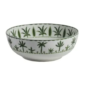 William Edwards Large Bowl Coupe 9 1/8 in (2 qt) Sultans Garden Green - Set of 6