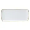 William Edwards L/S Rectangle Tray 13 3/8 in x 6 in Burnished Gold - Set of 12