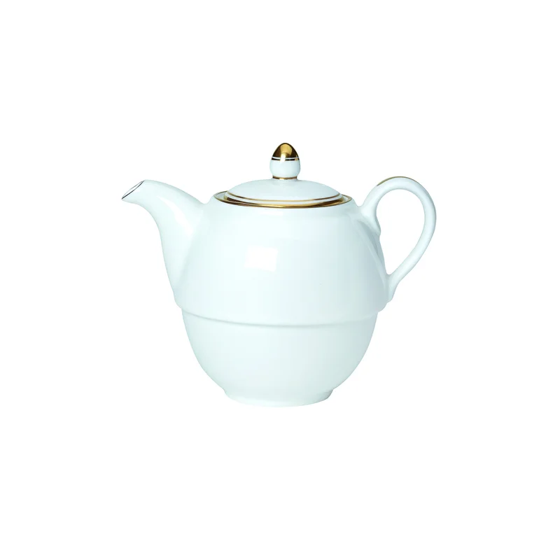 William Edwards Tea For One Teapot Lid (Fits And0411B) Burnished Gold - Set of 6