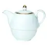 William Edwards Tea For One Teapot Coupe 4 7/8 in x 2 3/8 in (16 oz) Burnished Gold - Set of 6