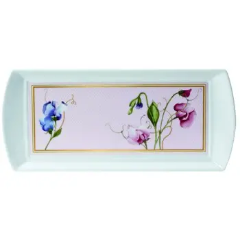 William Edwards L/S Rectangle Tray 13 3/8 in x 6 in Trellis - Set of 12