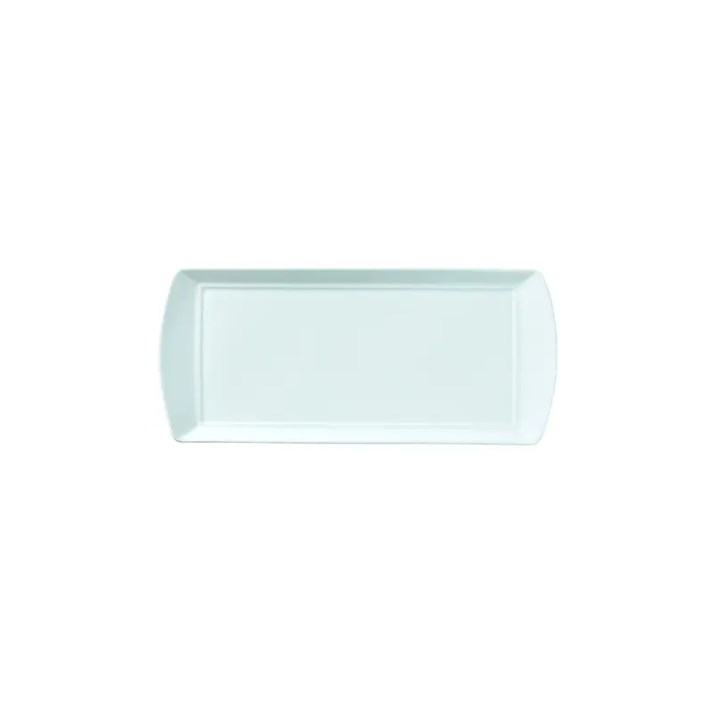 William Edwards L/S Rectangle Tray 13 3/8 in x 6 in Classic White - Set of 12