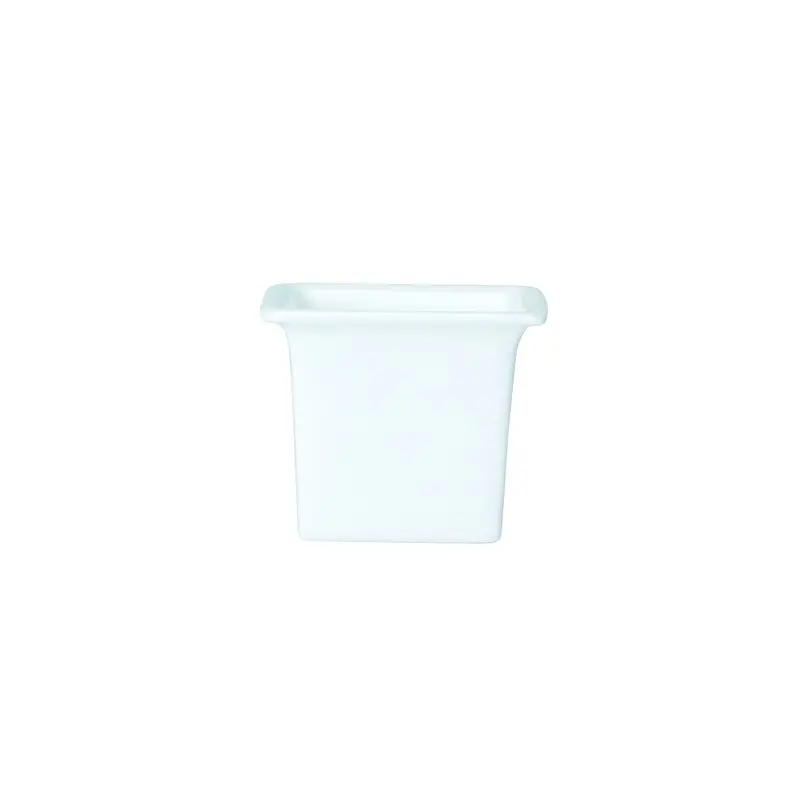 William Edwards Square Pot 2 3/4 in x 2 3/4 in Classic White - Set of 6 William Edwards Square Pot 2 3/4 in x 2 3/4 in Classic White - Set of 6