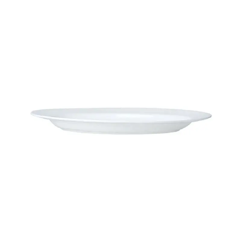 William Edwards Oval Rim Platter 13 3/4 in x 10 3/4 in Classic White - Set of 6 William Edwards Oval Rim Platter 13 3/4 in x 10 3/4 in Classic White - Set of 6