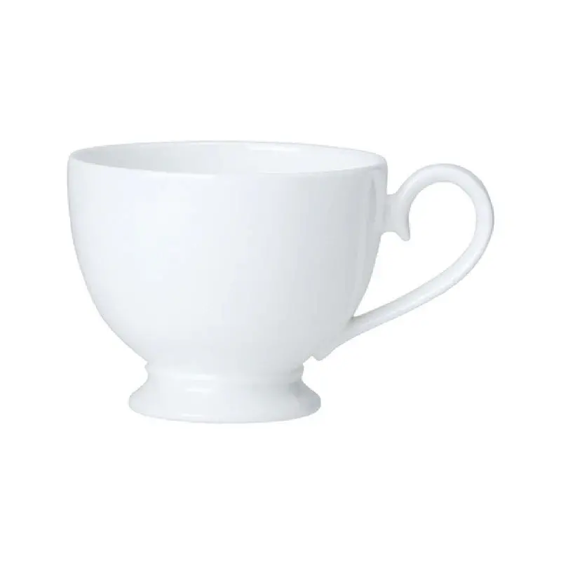 William Edwards Tea Cup Footed 4 3/4 in x 2 3/4 in (8 oz) Classic White - Set of 12 William Edwards Tea Cup Footed 4 3/4 in x 2 3/4 in (8 oz) Classic White - Set of 12