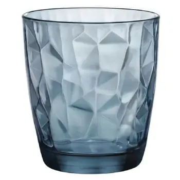 Bormioli Rocco Dof 3 5/8 x 4 (13 1/2 oz) Ocean Blue Diamond - Set of 6