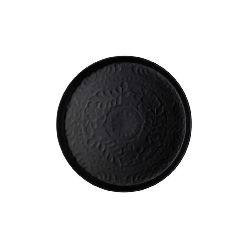 Anfora Plate Plana Coupe 9 in Talavera Motiva Noche - Set of 12