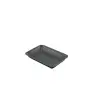 Genware Tray 8 in x 5 3/4 in x 3/4 in Vintage Stainless Steel Black - Set of 24