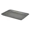 Genware Tray 12 1/2 in x 8 5/8 in x 3/4 in Vintage Stainless Steel - Set of 12