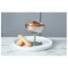 Genware Ice Cream Cup Stem 4 in Vintage Stainless Steel - Set of 12