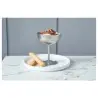 Genware Ice Cream Cup Stem 5 1/8 in Vintage Stainless Steel - Set of 12