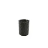 Genware Hammered Serving Cup 3 3/8 in x 3 3/8 in (12 3/4 oz) Vintage Stainless Steel Black - Set of 12