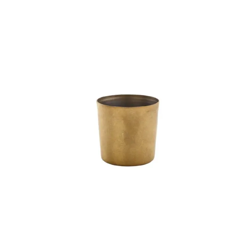 Genware Serving Cup 3 3/8 in x 3 3/8 in (12 3/4 oz) Vintage Gold - Set of 12 Genware Serving Cup 3 3/8 in x 3 3/8 in (12 3/4 oz) Vintage Gold - Set of 12