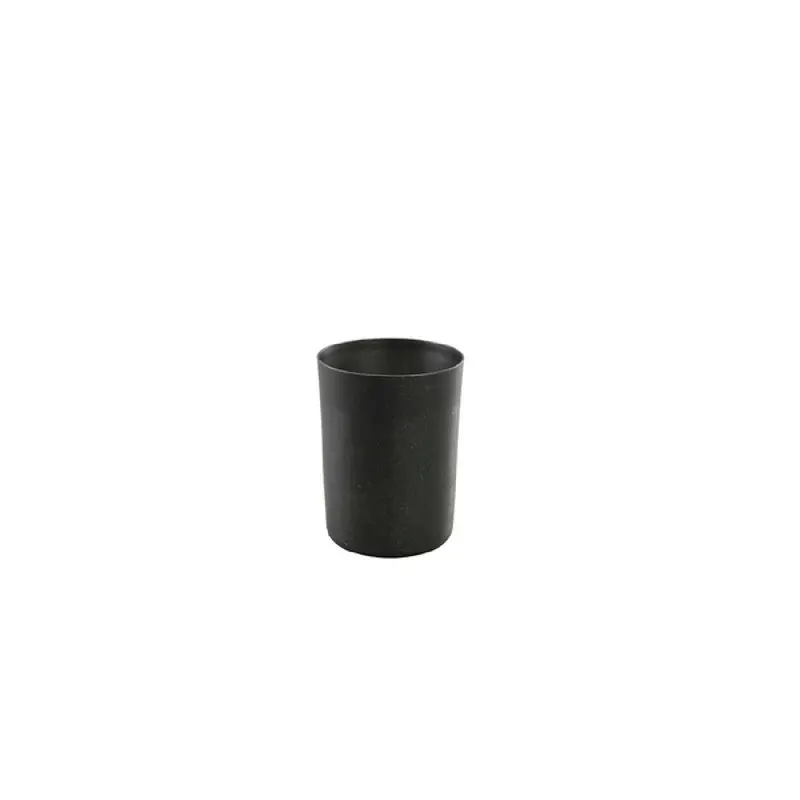 Genware Serving Cup 3 3/8 in x 3 3/8 in (12 3/4 oz) Vintage Stainless Steel Black - Set of 12 Genware Serving Cup 3 3/8 in x 3 3/8 in (12 3/4 oz) Vintage Stainless Steel Black - Set of 12