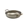 Genware Round Dish 11 in x 8 5/8 in x 2 in (1 1/2 qt) Vintage Stainless Steel - Set of 6