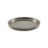 Genware Presentation Plate 10 3/8 in Vintage Stainless Steel - Set of 6