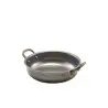 Genware Round Dish 7 3/4 in 6 1/4 x 2 1/4 in (23 oz) Vintage Stainless Steel - Set of 6