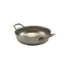 Genware Round Dish 10 in x 7 in x 2 in ( 1 1/4 qt) Vintage Stainless Steel - Set of 6