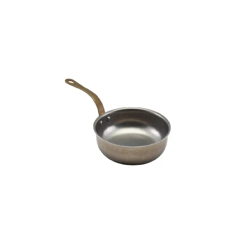 Genware Mini Fry Pan 10 7/8 in x 6 1/4 in x 3 1/4 in (21 3/4 oz) Vintage Stainless Steel - Set of 6 Genware Mini Fry Pan 10 7/8 in x 6 1/4 in x 3 1/4 in (21 3/4 oz) Vintage Stainless Steel - Set of 6