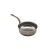 Genware Mini Fry Pan 10 7/8 in x 6 1/4 in x 3 1/4 in (21 3/4 oz) Vintage Stainless Steel - Set of 6