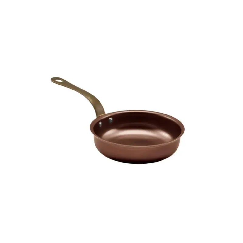 Genware Mini Fry Pan 10 1/8 x 5 1/2 x 2 3/4 (15 oz) Copper Vintage Stainless Steel - Set of 6 Genware Mini Fry Pan 10 1/8 x 5 1/2 x 2 3/4 (15 oz) Copper Vintage Stainless Steel - Set of 6