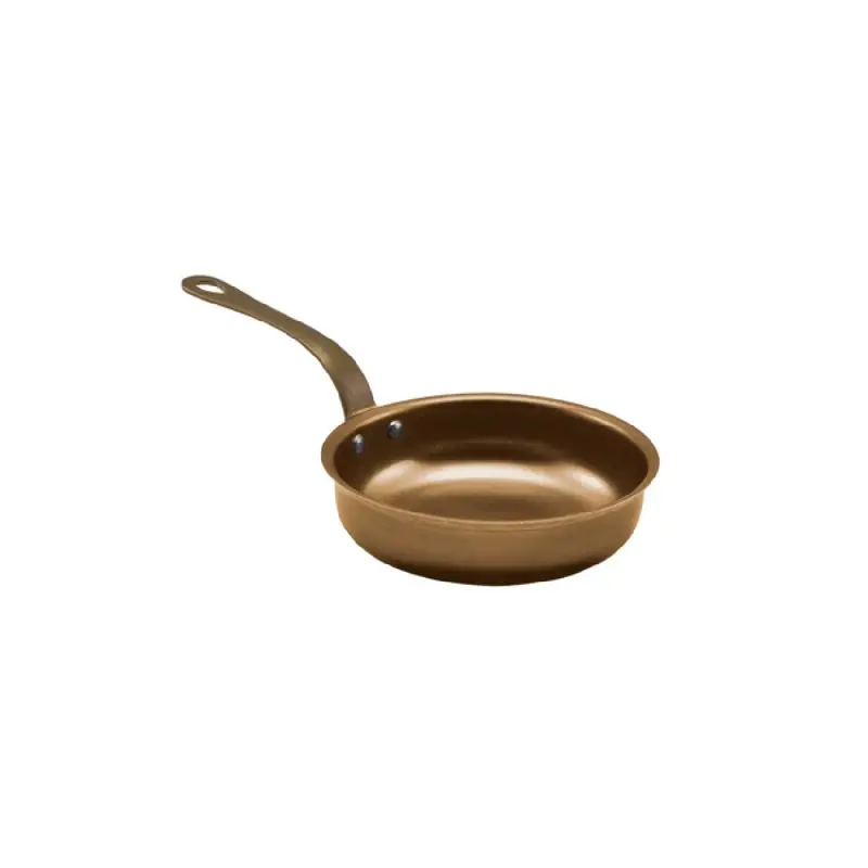 Genware Mini Fry Pan 10 1/8 x 5 1/2 x 2 3/4 (15 oz) Gold Vintage Stainless Steel - Set of 6 Genware Mini Fry Pan 10 1/8 x 5 1/2 x 2 3/4 (15 oz) Gold Vintage Stainless Steel - Set of 6