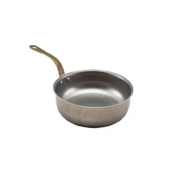 Genware Mini Fry Pan 11 3/4 in x 7 1/4 in x 3 1/4 in (1 qt) Vintage Stainless Steel - Set of 6