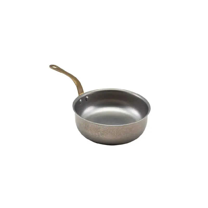 Genware Mini Fry Pan 11 3/4 in x 7 1/4 in x 3 1/4 in (1 qt) Vintage Stainless Steel - Set of 6
