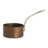 Genware Mini Sauce Pan 6 1/4 x 2 7/8 x 3 1/4 (4 3/4 oz) Copper Vintage Stainless Steel - Set of 6
