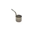 Genware Mini Sauce Pan 6 1/2 in x 3 1/8 in x 3 3/8 in (6 1/2 oz) Vintage Stainless Steel - Set of 6
