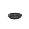 Genware Coupe Plate 9 3/4 in Vintage Stainless Steel Black - Set of 12