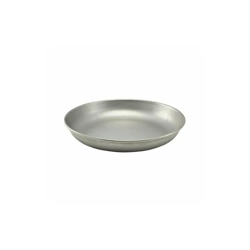 Genware Coupe Plate 9 3/4 in Vintage Stainless Steel - Set of 12 Genware Coupe Plate 9 3/4 in Vintage Stainless Steel - Set of 12