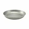 Genware Coupe Plate 9 3/4 in Vintage Stainless Steel - Set of 12