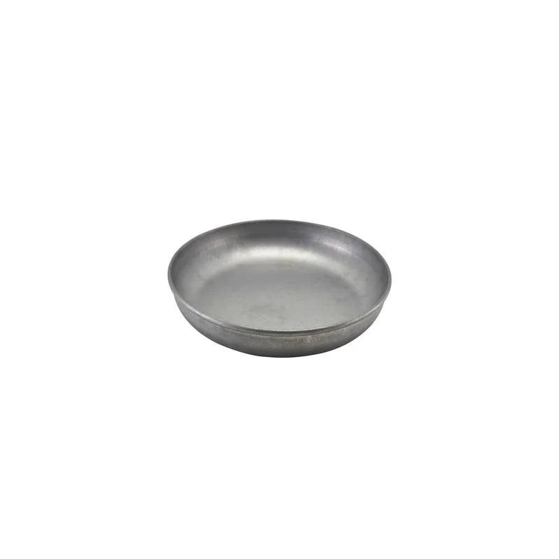 Genware Coupe Plate 10 1/4 in Vintage Stainless Steel - Set of 12