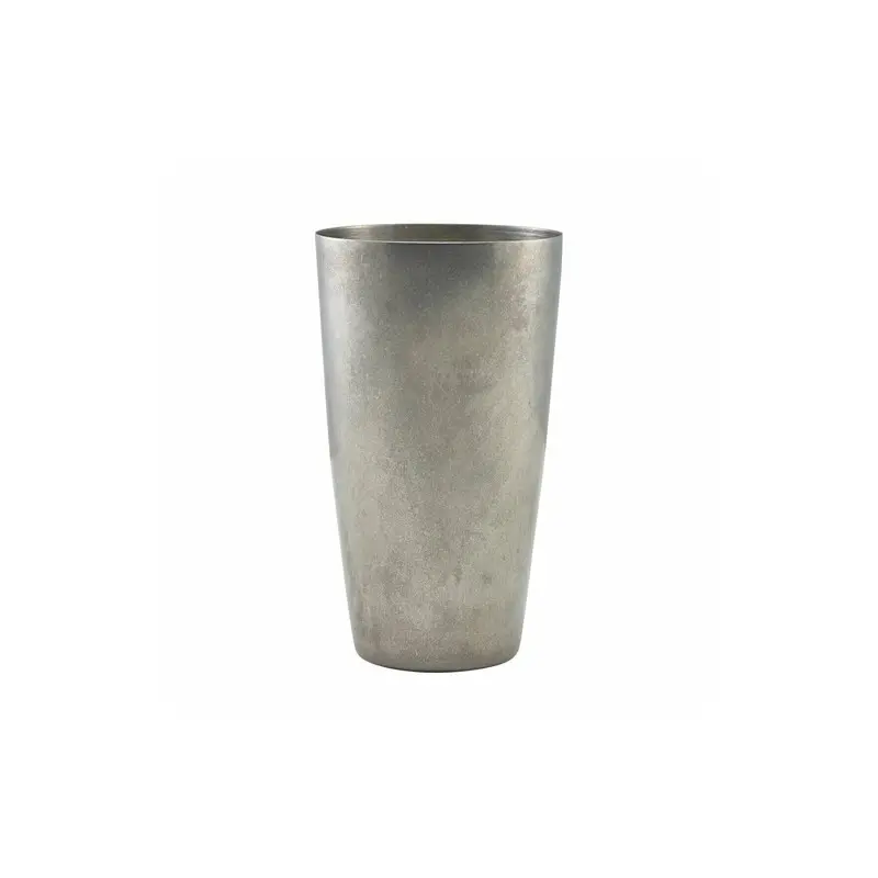Genware Boston Shaker 3 5/8 in x 3 5/8 in x 6 3/8 in (26 oz) Vintage Stainless Steel - Set of 6 Genware Boston Shaker 3 5/8 in x 3 5/8 in x 6 3/8 in (26 oz) Vintage Stainless Steel - Set of 6