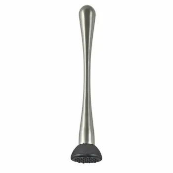 Genware Muddler 9 in x 5/8 in Vintage Stainless Steel - Set of 12
