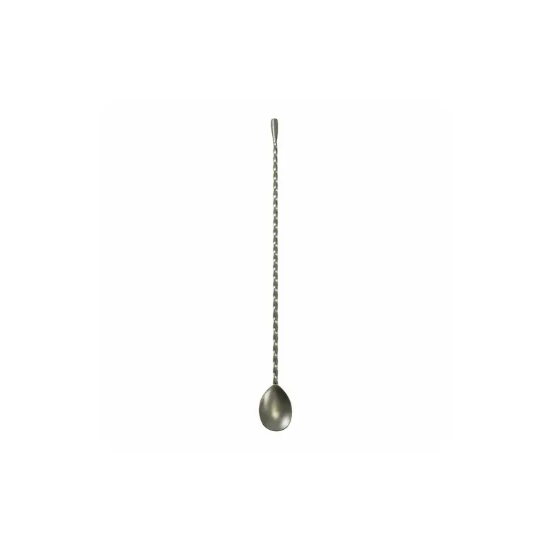 Genware Teardrop Bar Spoon 14 in Vintage Stainless Steel - Set of 12 Genware Teardrop Bar Spoon 14 in Vintage Stainless Steel - Set of 12