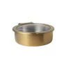 Creations Buffet Hinged Chafer Glass Lid 15 in x 12 1/2 in x 5 in (4 qt) Gold
