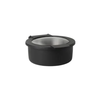 Creations Buffet Hinged Chafer Glass Lid 12 in x 10 in x 5 in (2 qt) Black