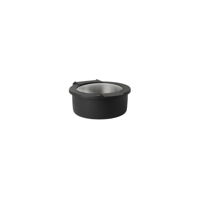 Creations Buffet Hinged Chafer Glass Lid 12 in x 10 in x 5 in (2 qt) Black