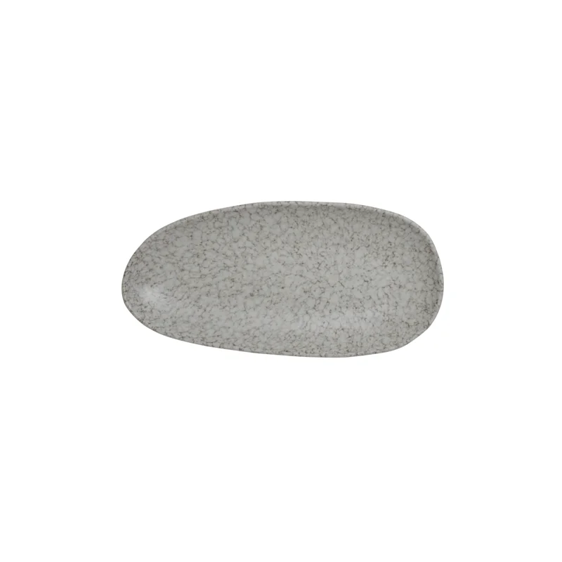 Creations Melamine Small Irregular Platter 11 in x 5 1/2 in Rocca - Set of 6