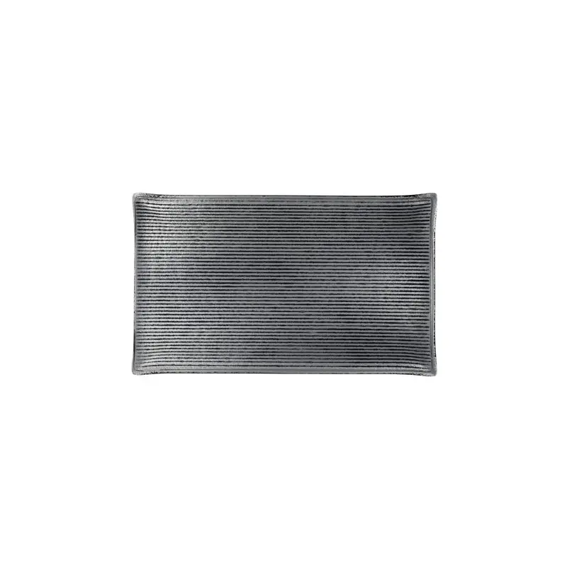 Creations Glass Rectangle 10 5/8 in x 6 1/2 in Shikku Smoke - Set of 6