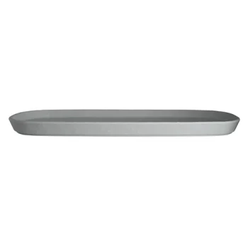 Creations Melamine Rectangular Tray White 14 1/2 in x 7 in x 1 in Cali - Set of 6