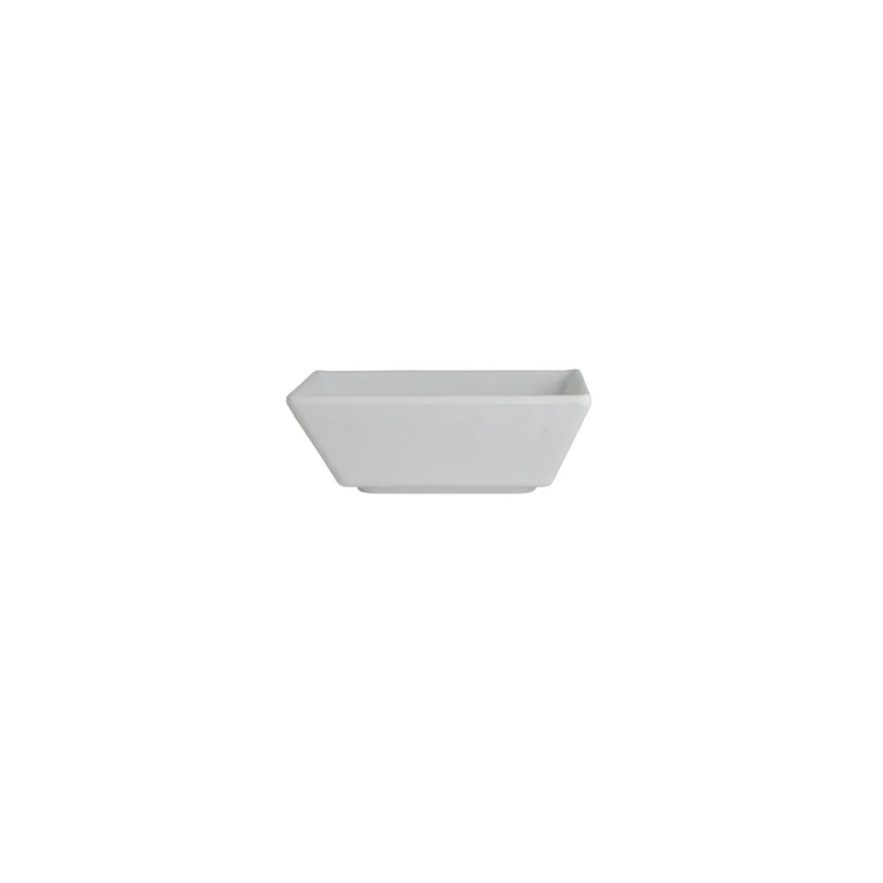 Creations Melamine Square Dish White 4 in x 1 3/8 in (3 oz) Cali - Set of 12 Creations Melamine Square Dish White 4 in x 1 3/8 in (3 oz) Cali - Set of 12